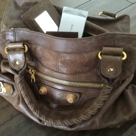 Balenciaga Brown bag with gold hardware - Picture 3 of 8